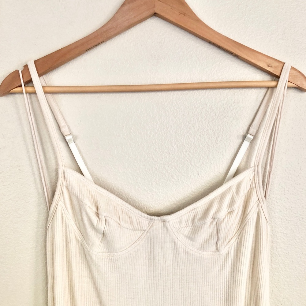 {Indah} Little Lies Bustier Ribbed Midi Slip Dress - Picture 4 of 8